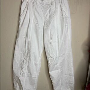 Zara parachute White Pants